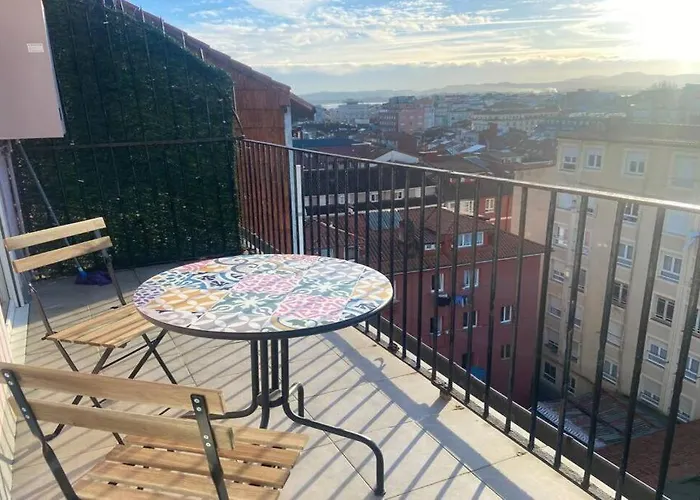 Acogedor Loft Con Vistas A La Ciudad Сантандер